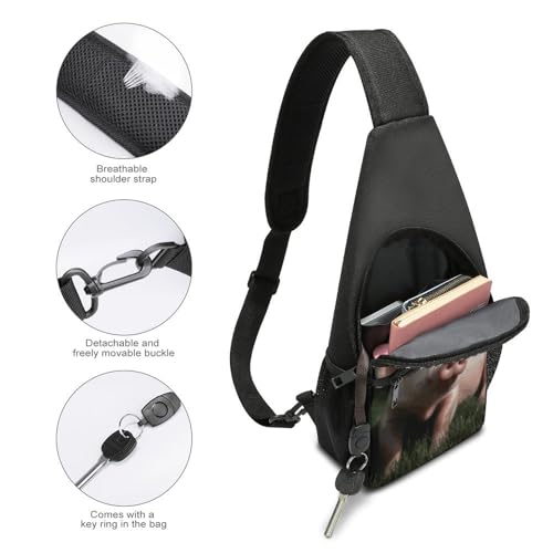 Bolso cruzado casual para viaje y deportes unisex miniatura 4