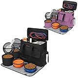 Modoker Dog Travel Bag, Weekend Pet Travel Set for Dog and Cat, Airline Approved Tote Organizer with Multi-Function Pockets