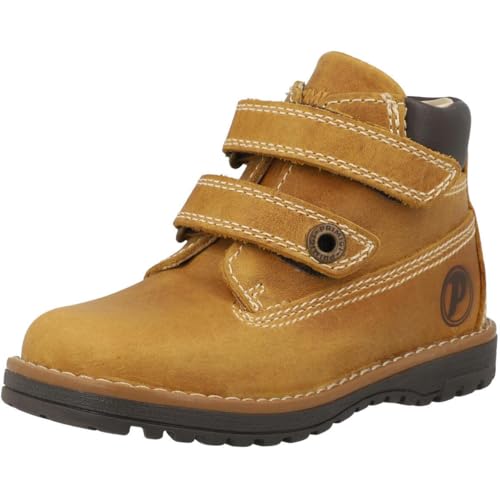 Primigi Play Brown Leather Children's Boots Ergonomic Fit Breathable Removable Insole