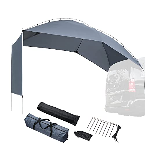 Yescom 8X11X7Ft Waterproof Car Awning Portable Trailer Sun Shelter For Outdoor Camping Suv Truck Van Gray #TOP2
