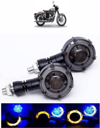 Vagary Front, Rear LED Indicator Light for Royal Enfield Universal For Bike (Yellow, Blue)-image-42