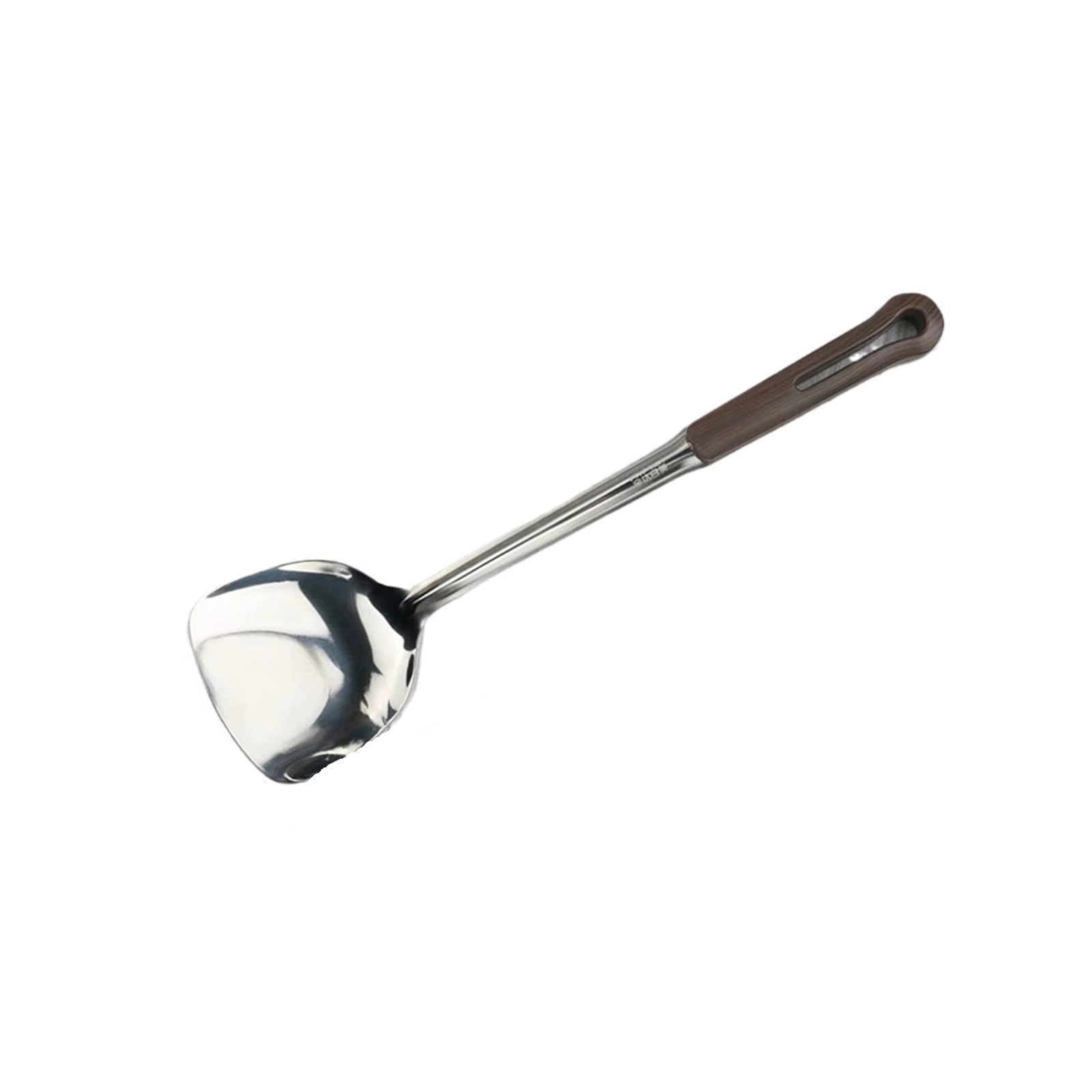 Spatule en acier inoxydable maniable et manche en chêne léger