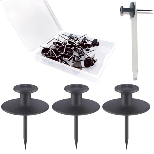 30 PCS Push Pins Picture Hangers Wall Hooks, Double Headed Thumb Tacks...