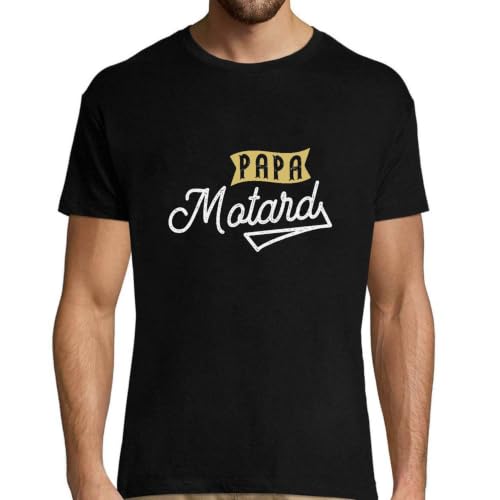 T-Shirt Homme Papa Motard en coton bio imprimé en France