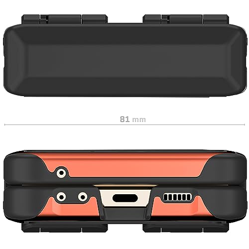 Coque Samsung Galaxy Z Flip 5 Ghostek ATOMIC fine robuste marron clair orange