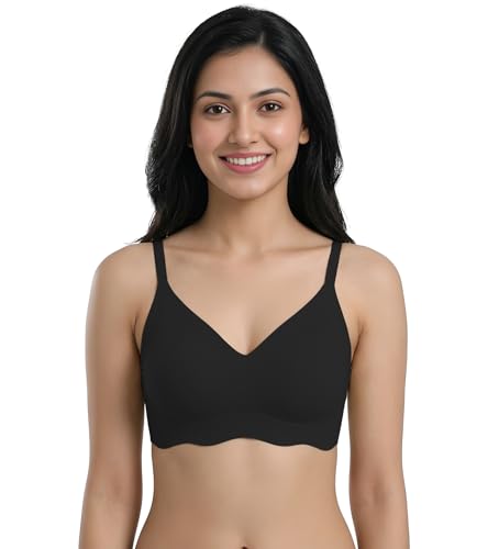 Image of DClub Wireless Bras for Women No Underwire Seamless Push Up Full Coverage Everyday Bra Comfortable Supportive Tshirt Bralette