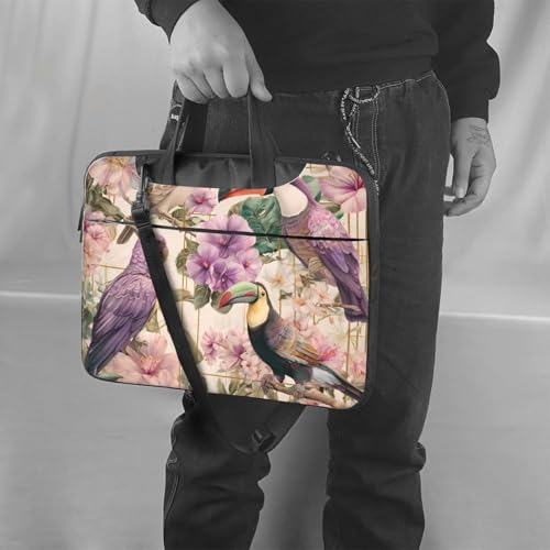 Bolso portátil impermeable 14 pulgadas con diseño tropical miniatura 2
