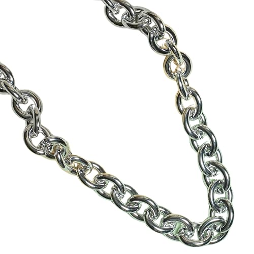Image of SATRA TRADERS | Size : H-26mm W-22mm 01Meter Metallic Mask Chain Oval