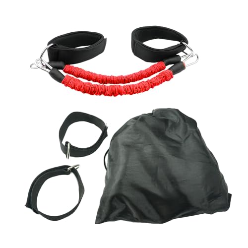 Avejjbaey Cuerda de tracción de tobillo, banda de resistencia, entrenamiento, cuerda de tracción, entrenador de fitness, cuerda elástica,