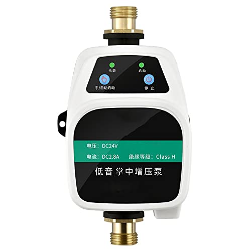 Lqiflvc Haushalt Wasserdruckpumpe Für Zuhause Ultraleise DC 24 V Für Sprinkler Dusche Küche Garten Booster Intelligente Automatische Hochdruck Druckerhöhungspumpe Wasser Hebepumpe,75w/80kpa