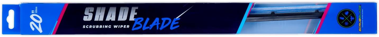Scrubblade CBB1800: 18" 450Mm Blue Silicone Shadeblade Wiper Blade