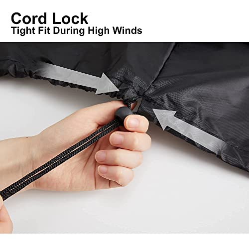 Alster Outdoor Chair Covers(2 Pack) And Patio Loveseat Cover, Durable And Waterproof Black Covers For Lounge Deep Seat, Rain Snow Dust Wind-Proof #TOP6