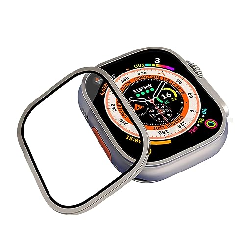 Image of Full Glue Tempered Glass for Apple Watch Ultra 2 / Apple Watch Ultra Edge to Edge Full Screen Coverage with Easy Installation Kit