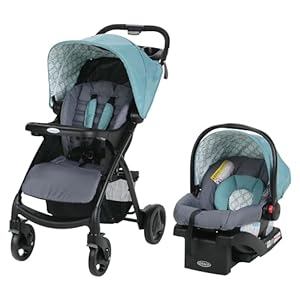 Graco Verb Travel System | Includes Verb Stroller and SnugRide 30 Infant Car Seat, Merrick | Stroller and Carseat Combo