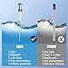 Podoy Powered Anode Rod for Hot Water Heater, Stops Corrosion and Eliminates Rotten Egg Smell for 30-80 Gallon Water Tank Except Bradford White, Titanium Electric Anode Rod Replacement Universal 9.4