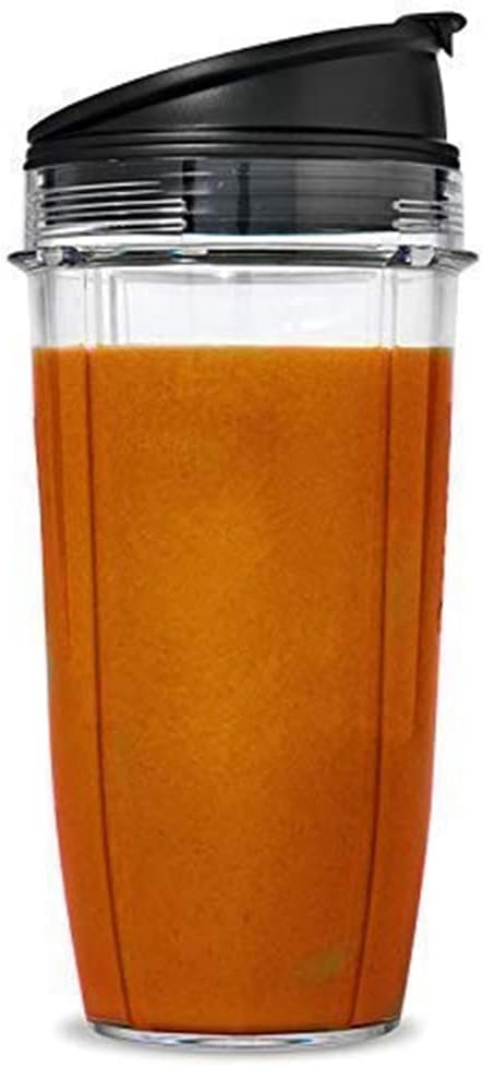 Lid and 32OZ Cup and 7 Fins Blade for Compatible for Ninja Auto IQ 1000W Blender Accessories Replacement Parts BL482