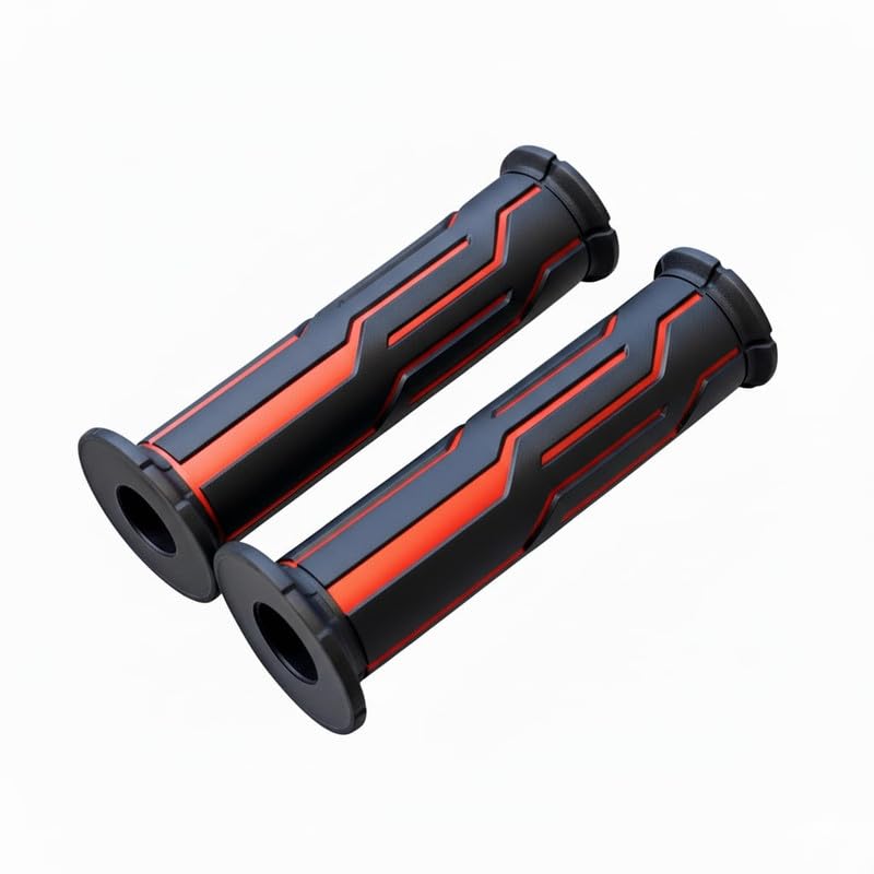 RudraRidez Bike Universal Handle Bar Grip/Handle Grip/Handlegrip Universal for All Bike Red for Hnoda X-Blade Yamha CB Unicorn 150-image-4