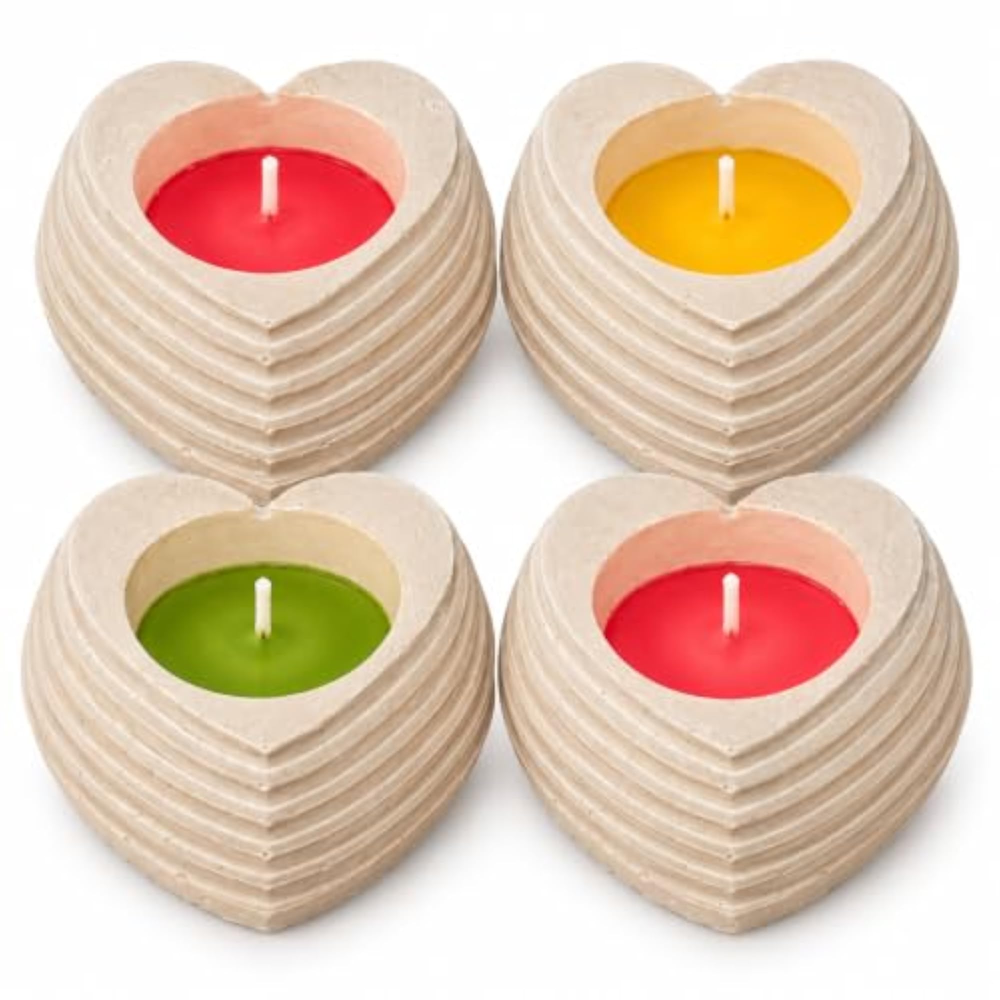 Heart Shaped Decorative Candle for Home Decor