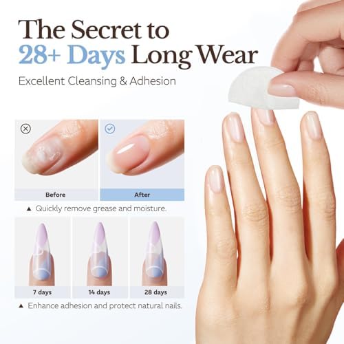 AZUREBEAUTY 4-in-One Nail Prep Pads-Dehydrator & Primer Wipes for Gel, Acrylic & Press On Nails, No Spill, No Brush, Fast & Easy Nail Cleaner Prep, Travel Friendly 84PCS (2 Boxes) — view 4
