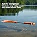 Attwood 11828-1 Emergency 20-inch to 42-inch Telescoping Paddle for Boating, Orange