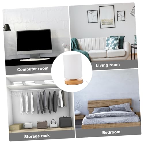 Lámpara de mesa cilindro LED ajustable con carga USB miniatura 6