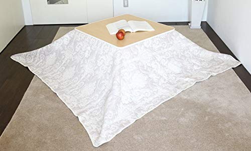   DAMASK ベッドカバー 260x260 cm Amazon.co.jp: Multi Cover Washable Damask Pattern Quilt Hot Carpet