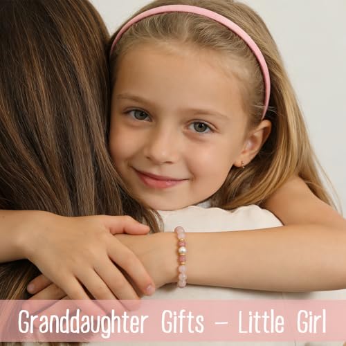 Image of Quietsun Trendy Gifts for Her-Positive /Love /Joy Natural Crystal Bracelets for Girls /Teens /Adults-Adjustable /Handmade-Gift Box Packing
