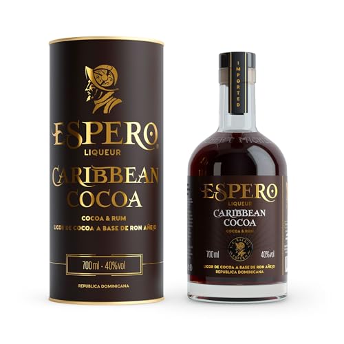 Espero Liqueur Creole I Cocoa & Rum I 700 ml Flasche I 40% Volume I Kakao Rum-Likör der extra Klasse