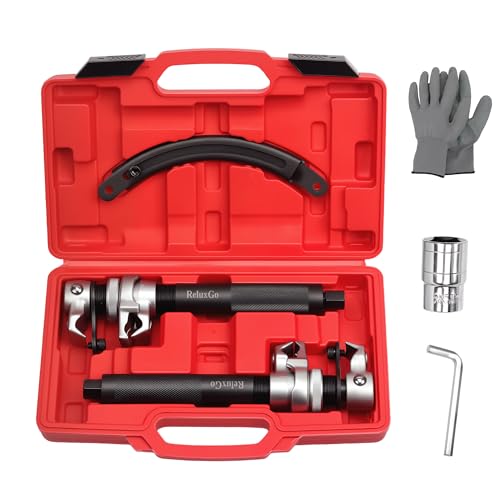 ReluxGo Coil Spring Compressor Tool Automotive 2 pcs Heavy Duty Macpherson Strut...