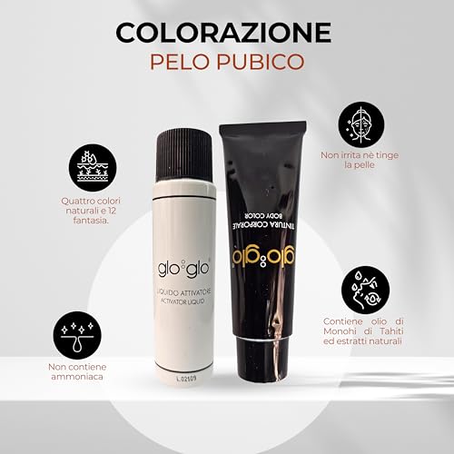 Tinte castaño oscuro Glo Glo para cejas y vello corporal sin amoníaco 2