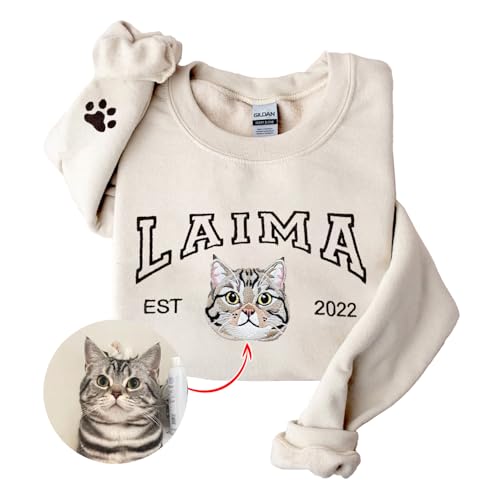 LOVELYPOD chandail brodé Dog Mom nom personnalisé cadeau amateur chiens