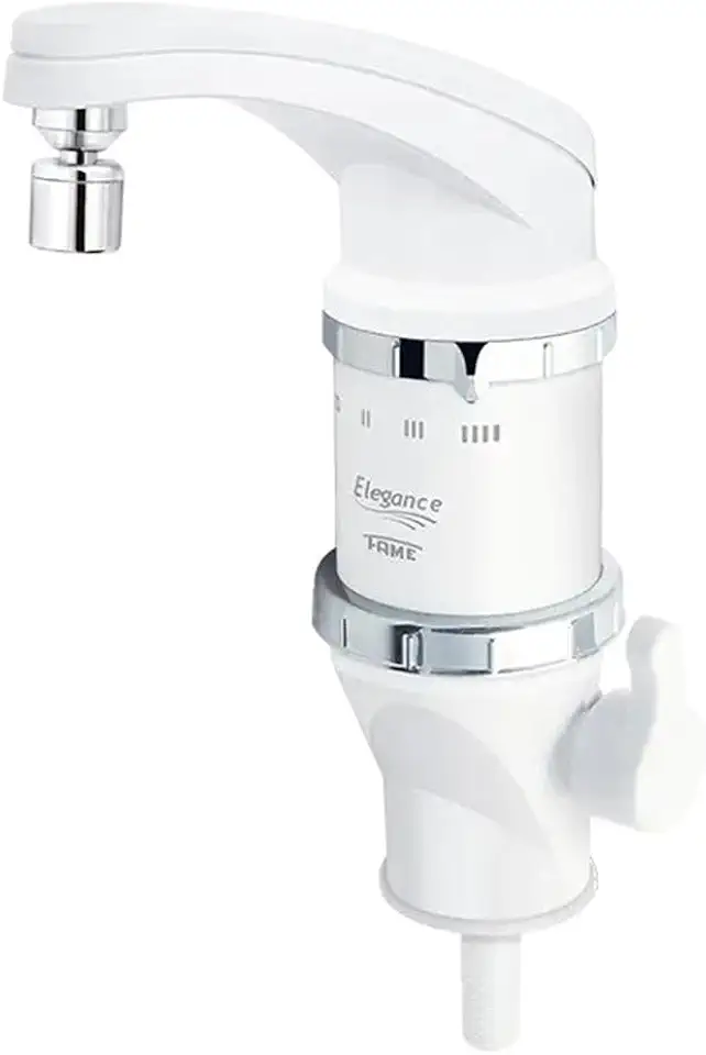 Torneira Elétrica Fame Elegance 4 Temperaturas Super Potente de Bancada Branca 220V