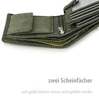 Fa.Volmer Ledergeldbörse Büffelleder Portemonnaie Grün VO2-Olive – Ansicht 5