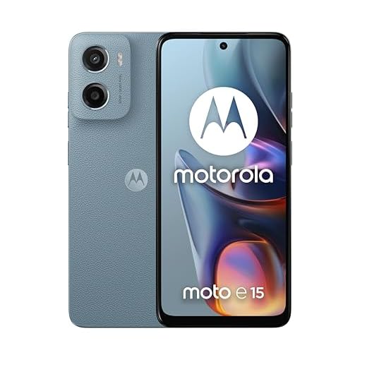 Motorola Moto E15 Dual-SIM 64GB ROM + 2GB RAM (GSM Only | No CDMA) Factory Unlocked 4G/LTE Smartphone (Misty Blue) - International Version