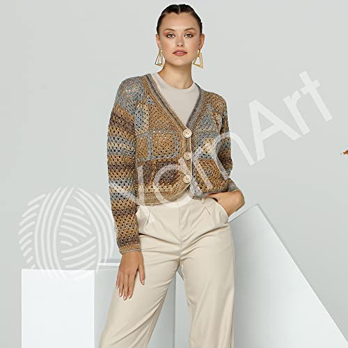 Hilo degradado suave multicolor YarnArt Ambiance que no se deshilacha 7