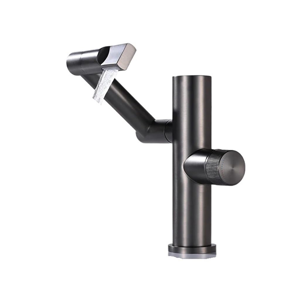 Robinet affichage numérique à buse d'eau rotative et bras oscillant YJ-31604