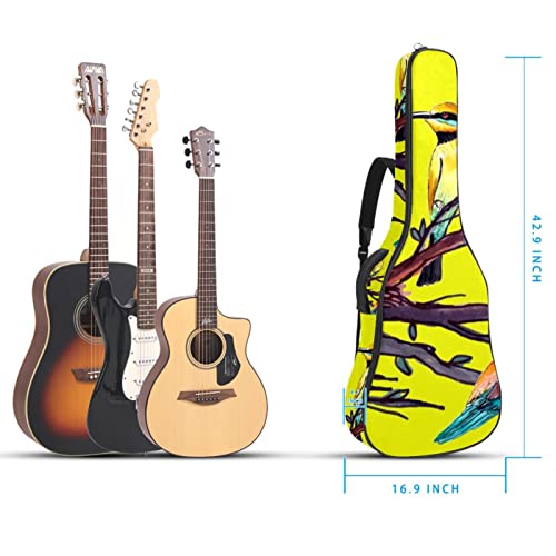 Housse imperméable pour guitare acoustique avec double bandoulière et poche Motif citron jaune, Multicolore 10., 42.9×16… - Les Beatles, Paul McCartney, John Lennon, RIngo Starr, George Harrison Housse imperméable pour guitare acoustique avec double bandoulière et poche Motif citron jaune, Multicolore 10., 42.9x16… – Image 6