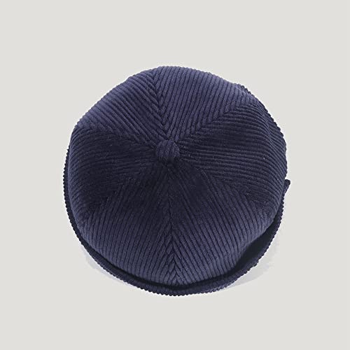 Brimless Hats Beanie Docker Cap Work Soldier Cap Skull Cap Rolled Cuff Retro Miki Hat For Men Women Black #TOP4