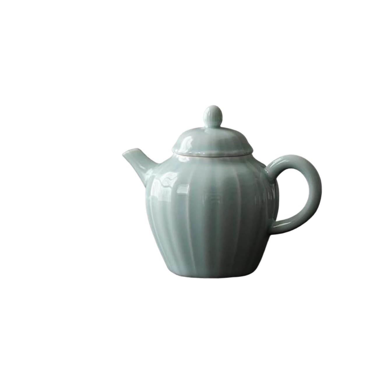 Ceramiczny czajniczek w stylu chińskim， Zestaw do popołudniowej herbaty Chiński Celadon Niebieski Ceramiczny Czajnik Zestaw do ceremonii herbacianej Mleko Oolong Herbata Tie Guan Yin Jaśmin Zestaw do