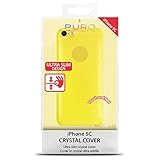  Puro - Etuis/Coques Crystal Cover Jaune - Coque de Protection pour iPhone 5C