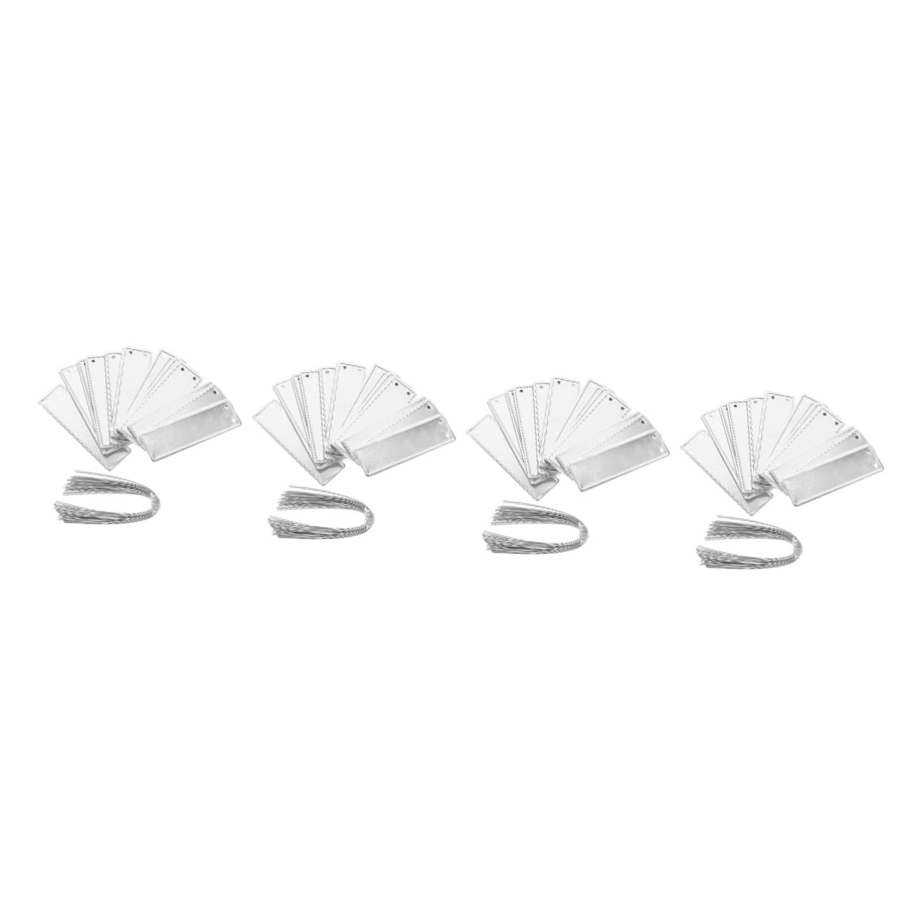 BESPORTBLE 4 Sätze Runde Kunst-aluminium-tags Pflanzenbeschriftungen Pflanzenlabel Wasserfeste Etiketten Zur Beschriftung Pflanzenidentifikationsetikett Pflanzenzubehör Silver 50 Stück * 4