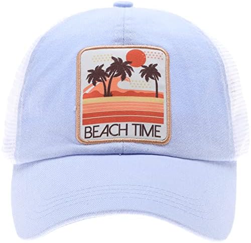Embroidered Mesh Snapback Trucker Hat 