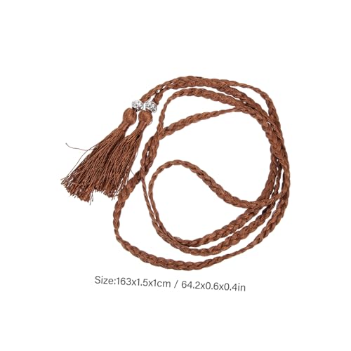 5pcs Woven Tassel Waist Belts for Women Casual Bohemian Dress Belt with Skirt and Pants Decor Lightweight Multi Color Fashion Accessory2