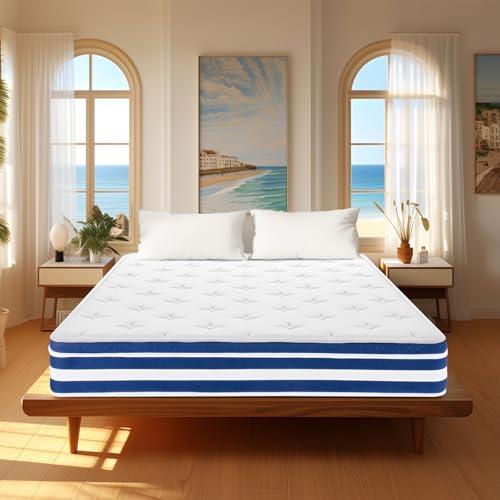 Full Mattress, 12 Inch Hybrid Full Size Mattress in a Box with Gel Memory Foam and Pocket Springs, Medium Firm Mattresses for Pressure Relief & Motion Isolation & Edge Support, Non-Fiberglass