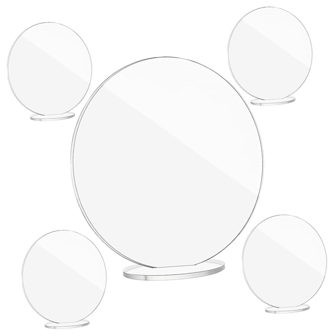 20 Sätze Klarer Tischkarten für Hochzeiten mit Basis Platzkarten für Tischdekoration Wiederverwendbar für Feierlichkeiten und Veranstaltungen