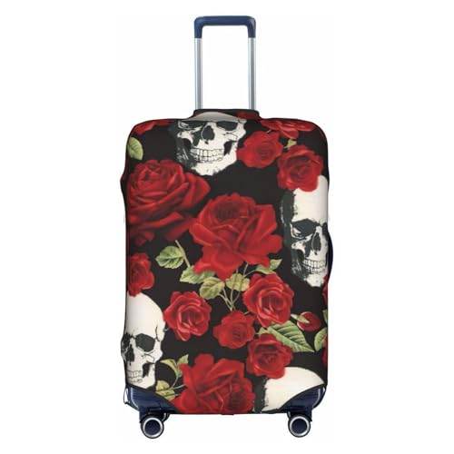 Housse de bagage pliable imprimé crâne rose pour repérer sa valise XL à l'aéroport