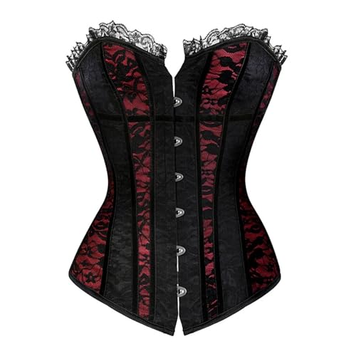 Corset à lacets femme structurel, serre-taille confortable 6XL
