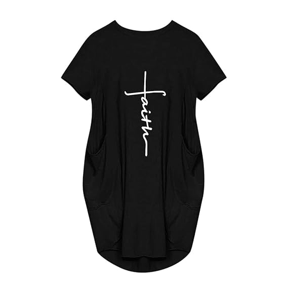 Baggy t shirt dress with pockets Clearance