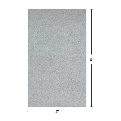 Itsoft Ultra Premium Non Slip Felt Area Rug Pad, Thick Cushioned Gripper Pad For Hardwood Floors Under Carpet Protects Floors, 1/4" Thickness, 3 X 5 Feet #TOP6