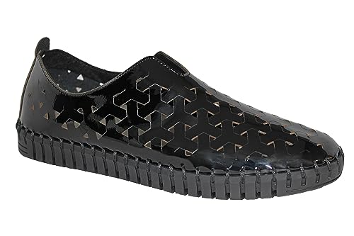 Image of Eric Michael Inez Women's Sandal (Black Patent, EU 42 /11.5-12)
